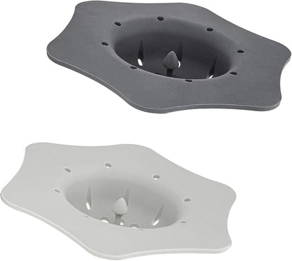 COOK WITH COLOR Kitchen Sink Strainer, Silicone, Flexible Sink Strainer, Sink Drain Strainer, Charcoal/Gray