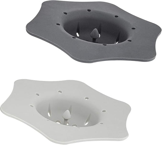 COOK WITH COLOR Kitchen Sink Strainer, Silicone, Flexible Sink Strainer, Sink Drain Strainer, Charcoal/Gray