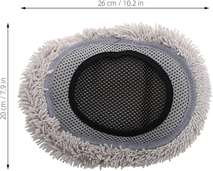 2pcs Car Wash Brush Mop Kit with Soft Scratch-Free Chenille Replacement Heads, Long Handle Extendable Car Cleaning Brushes for Exterior Care and Garage Use
