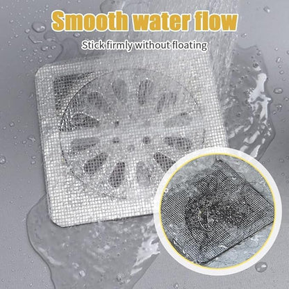 Shower Drain Cover Hair Catcher - 20 Pcs Disposable Hair Drain Stickers Shower Drain Mesh Stickers, Bathroom, Laundry, Bathtub, Kitchen, Sink, for Human and pet Hair (20)