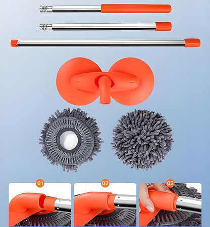Car Wash Brush with Long Handle - Microfiber Car Wash Mop Long Handle Car Cleaning Kit Brushes, Car Cleaning Kit Windshield Window Microfiber Car Duster for Cars