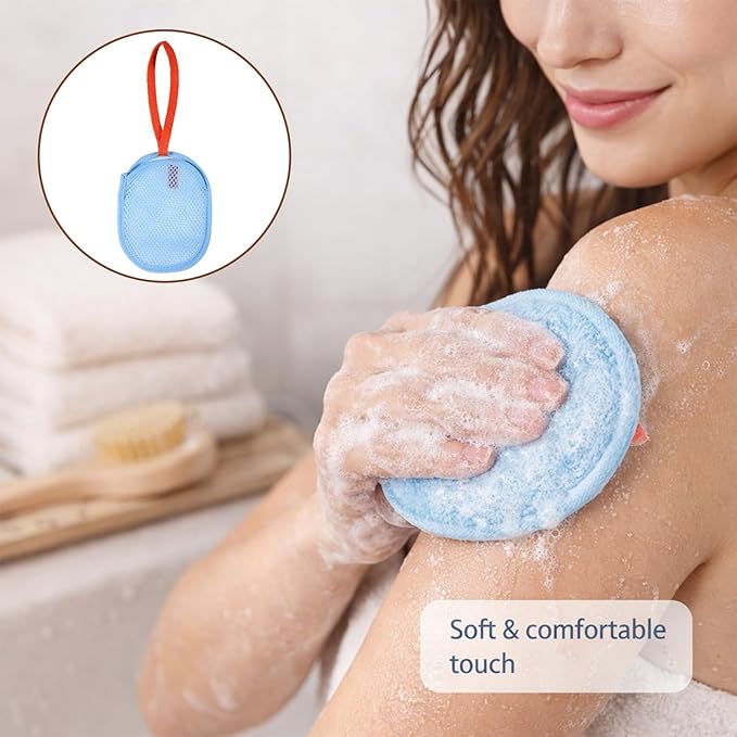 4Pcs Soap Saver Bag Soap Scrubber Pouch Mesh Exfoliating Soaps Pouch Saver Pocket Bar Soaps Bath Loofah Sponge Body Scrubber Shower Sponge for Bathing Shower Bathing Accessories