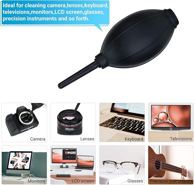 Dust Cleaner Blower for Sony, Nikon, Canon, Pentax, Olympus & More Camera & Camcorders