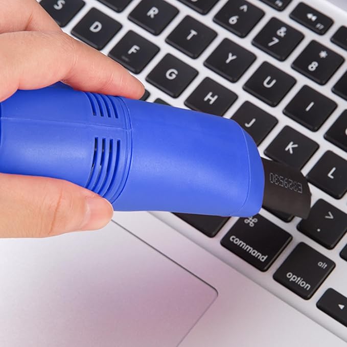 Keyboard Vacuum Cleaner Portable Mini Desktop Vacuum Long Lasting Handheld Cleaner with USB Cord, Nozzle ＆ Brush, Mini for Cleaning Laptop Dust, Hair, Crumbs