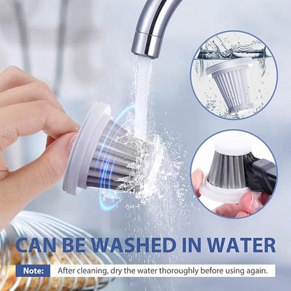 Saker Car Vacuum Cleaner Original Filter Set, 3 HEPA Filter and 1 Steel Filter, Adapted to Saker HL Series Handheld Vacuum Cleaners,Robust and Durable, Washable 4PCS