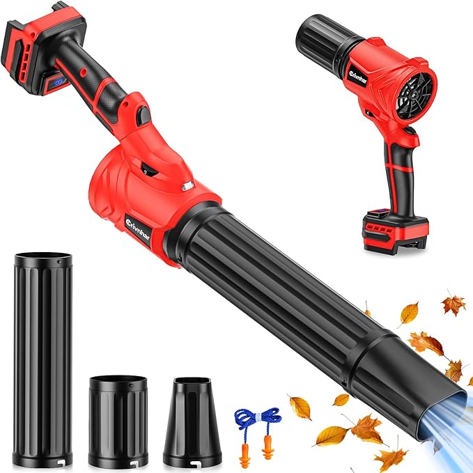 Cordless Leaf Blower for Milwaukee 18V Batteries(No Battery), Handheld Mini Turbo Blowers with 180°Rotatable Head, 6-Speed, Power Display, Battery Powered Blower for Leaves/Dust/Garage/Lawn