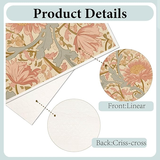 CREATCABIN 6Pcs Swedish Dishcloths for Kitchen Reusable Swedish Dish Towels Absorbent Swedish Dish Cloths Rags Vintage Floral Washable Sponge Cleaning Cloths Wipes No Odor Quickly Drying 7.6x6.7Inch