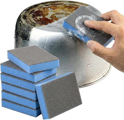 Magic Cleaning Sponges Eraser, Multi-Functional Melamine Sponge Foam Pads, Heavy-Duty Household Cleaner for Kitchen, Bathroom, Dish, Furniture & Walls (4, Blue)
