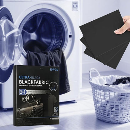 Black Clothing Colour Restore, 10 Pieces Fabric Paint Dark Tablets, Colour Grabber Laundry Sheets, Restore Color Long-Lasting Laundry Supplies, for Cotton Linen Wool T-Shirts Shoes Jeans