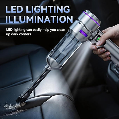 NWDEY Car Vacuum Cleaner High Power 20000Pa – Cordless Handheld Mini Vacuum & Air Duster for Car & Desk, Home, Office & Camping, Ideal Gift for Men & Women, 6000mAh Battery (Fast Charging Edition)