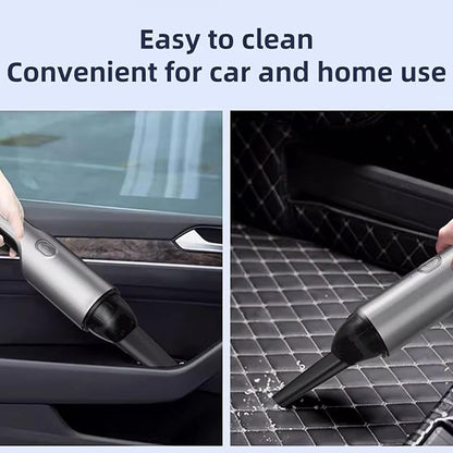 Portable Car Vacuum Cleaner, Portable Handheld Vacuum for Car Interior Cleaning, Wet & Dry Use, USB Rechargeable, with HEPA Filter & Accessories.