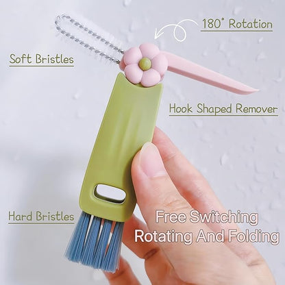 3 in 1 Cup Lid Cleaning Brush, Multifunctional Bottle Brush, Water Bottle Cleaner Brush, Portable Cup Lid Gap Cleaner, Home Kitchen Crevice Brush Tools (3 PCS)