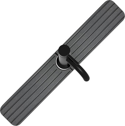 NiuYichee 23.6inch x 4inch Kitchen Sink Faucet Mat, Water Absorbing Stone Faucet Splash Guard for Bathroom Counter, Quick Drying Diatomite Tray for Kitchen Sink, Dark Gray