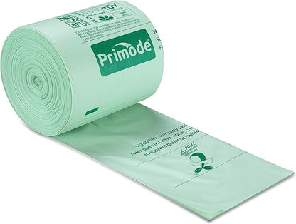 Compostable Bags, 8 Gallon (30L) Food Scraps Yard Waste Bags, 100 Count, Extra Thick 0.85 Mil. ASTM D6400 Compost Bags Small Kitchen Trash Bags, Certified by BPI & TÜV AUSTRIA