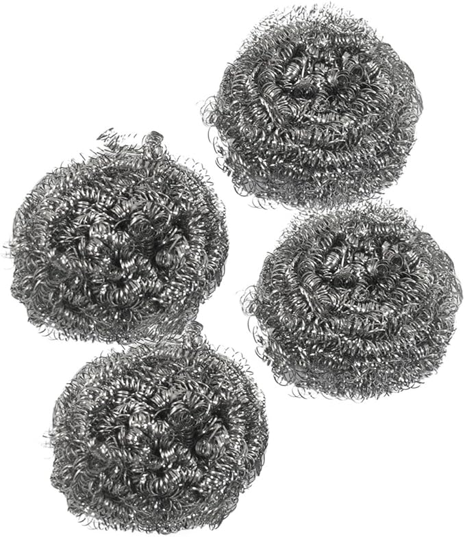 Ruilogod Steel Wire Cleaning Dish Pot Spiral Scourer Ball 4 Pcs (id: f7b a79 2ca 4f8 e2f
