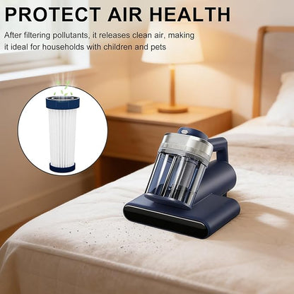Mattress Vacuum Replacement Filter Compatible with Teant Mattress Vacuum Cleaner,Teant Blue, Gray Upgrade and Pink Bed Vacuum Cleaner.HEAP Filter-4Pack