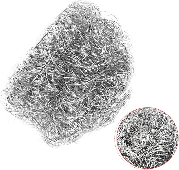 PRETYZOOM Stainless Steel Kitchen Cleaning Balls Dish Washing Tool for Effortless Pot Pan and Dish Cleaning Non Scratch Scourers for Practical Kitchen Use