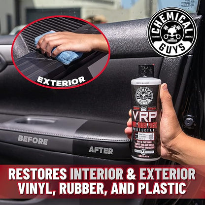 Chemical Guys VRP Vinyl, Rubber, and Plastic Dressing - Tire Dressing, Non-Greasy, Dry-to-the-Touch Shine for Tires, Trim, and More, Safe for Cars, Trucks, SUVs, RVs & More - 32 oz