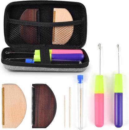 Cashmere Combs, Sweater De-Pilling Tool, Pill Remover, Include Wool Comb, Snag Repair Needles and Latch Hooks, Complete Garment Repair Kit