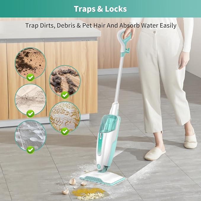 16 Pack Microfiber Steam Mop Replacement pads for Shark Steam Mop S1000, S2001,S1000A, S1000C, S1000WM, and S1001C,Washable & Reusable Steam Mop Pads Safe for all Floor have Super-Absorbent