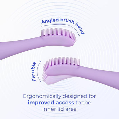 Blinkjoy Electric Eyelid Brush 2 – Optometrist Approved Lid Hygiene Tool for Demodex, Blepharitis & Dry Eyes – Gently Removes Dirt, Oil & Makeup to Support Healthy Lid Hygiene (Purple)