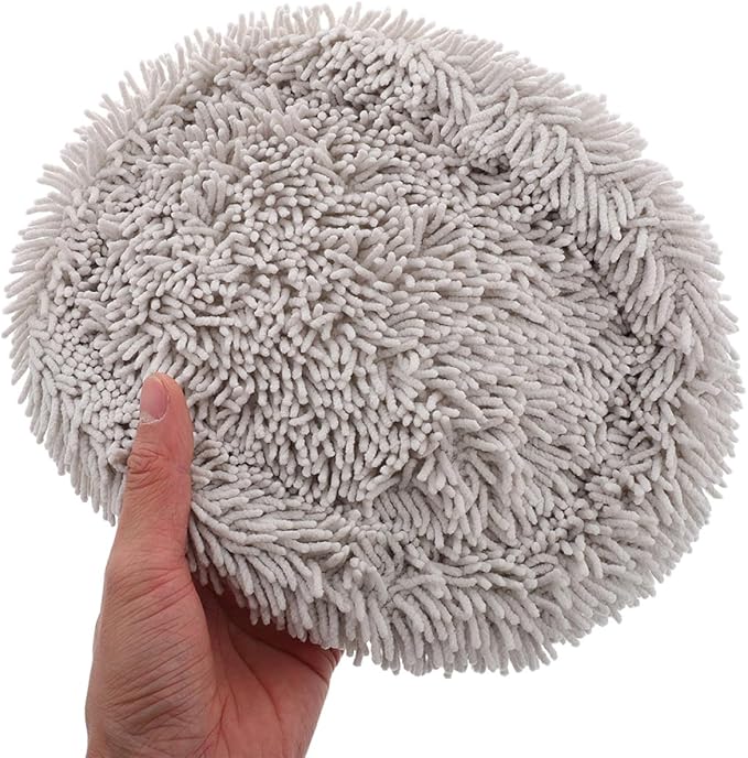 2pcs Car Wash Brush Mop Kit with Soft Scratch-Free Chenille Replacement Heads, Long Handle Extendable Car Cleaning Brushes for Exterior Care and Garage Use