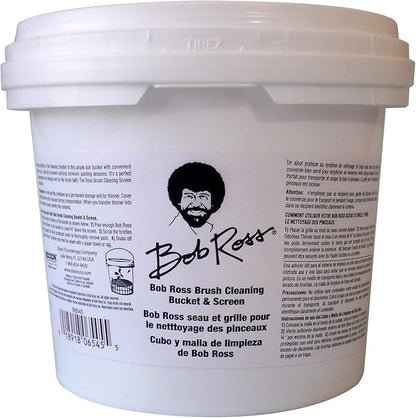Bob Ross Cleaning Bucket & Screen-White (Pack of 6)