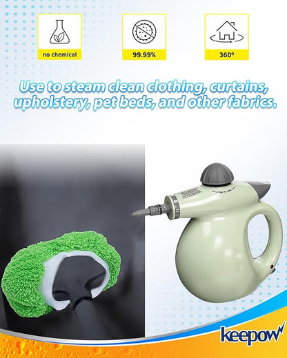 Steam Cleaner Accessories Microfiber Cloth for Handheld Steam Shot Reusable Washable Steam Mop Pads Compatible with Bissell Steam Shot/Wagner/McCulloch and Most of Handheld Steam Cleaners, 4+4 Pack
