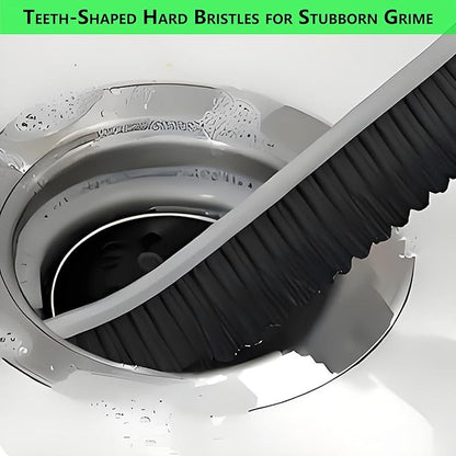 Crevice Cleaning Brush Supplies with Teeth-Shaped Hard Bristles - 3Pcs Small Cleaning Brushes for Tight Spaces Tools,Gap Cleaning Brush Tools for Cracks/Kitchen/Bathroom Tiles/Grout