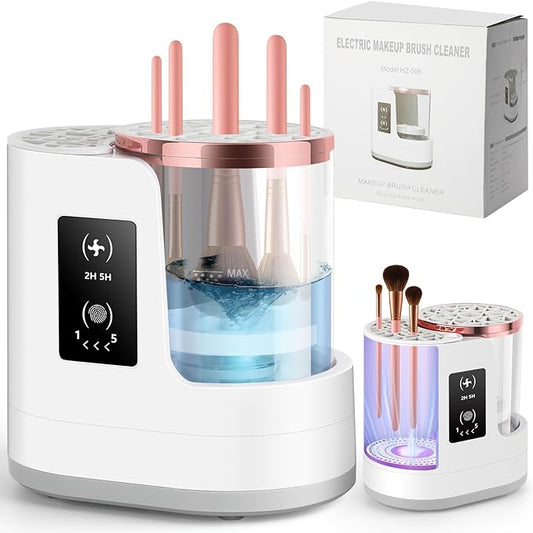 3 IN 1 Electric Makeup Brush Cleaner & Dryer Machine with Automatic Cleaning and Drying Functions, Portable USB Design with Smart Touch Controls for Makeup Brushes, Perfect Gift for Makeup Lovers