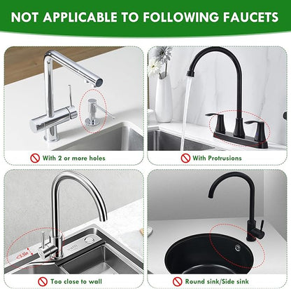 17” x 5.5” Silicone Faucet Handle Drip Catcher Tray Mat, Silicone Faucet Mat Dish Soap Sponge Holder for Kitchen Sink, Drying Mat for Kitchen Counter Bathroom Kitchen Sink Splash Guard - Grey