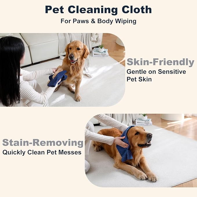 80 Pack Microfiber Cleaning Cloth Roll Reusable Paper Towels 12"x12" Tear Away Cloth,Absorbent Dish Rags for House Kitchen,Wash Cloths,Lint Free Rags for Window Cars Cleaning Supplies
