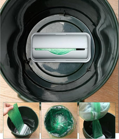 Trash Bag Dispenser Roll Holder, Wall Mounted, Self-Adhesive, for Bathrooms, Kitchens