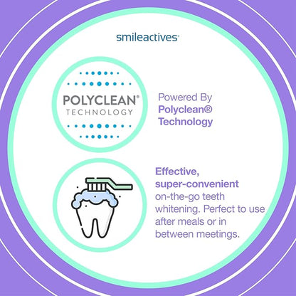 Smileactives Teeth Whitening Pen for White Smile, Fast Tooth Whitener and Stain Remover with Precision Brush Tip, Dental Quality Whitening Gel, Travel Pen, Easy to Use, Vanilla Mint Flavor, 3 Pack