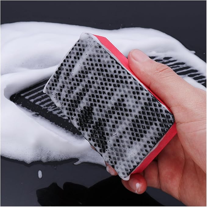 Car Magic Clay Bar Pad Decontamination Sponge Car Detailing Sponge Block Cleaning Smooth Eraser Wax Polish Pad Car Cleaning Tool(1Pcs)