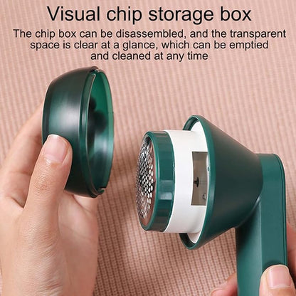 Lint Shavers, Fabric Shaver USB Rechargeable Lint Remover Electric Lint Shaver for Clothes Furniture Green