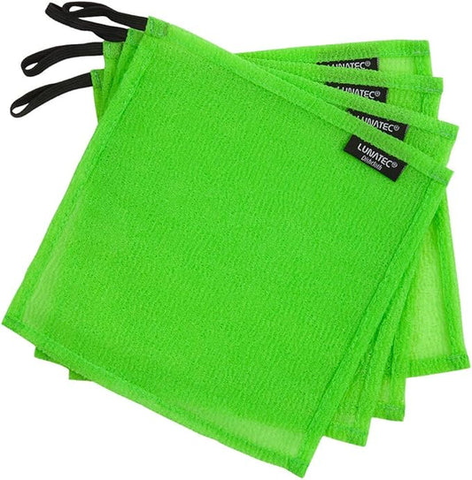 LUNATEC® Odor-Free Kitchen Dishcloths. A Scrubber and scouring pad for All Surfaces. Safe for Non-Stick. (4-Pack)