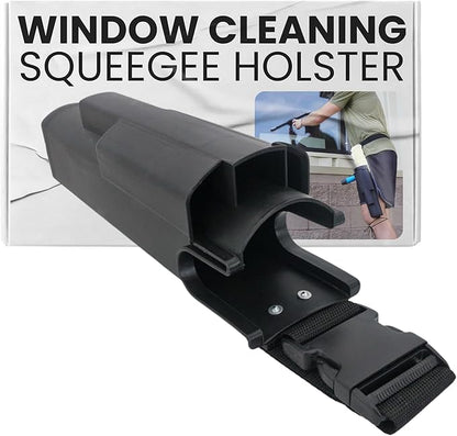 XERO Window Cleaning Holster and Belt- Detachable Side Bucket on a Belt Squeegee Holder and Tool Belt -Black