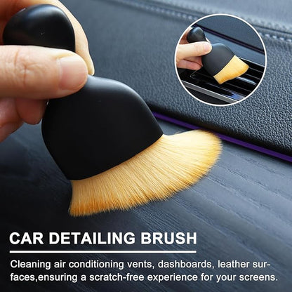 3 Pcs Exquisite Microfiber Duster Brushes, Car Detailing Brushes, Feather Duster, Efficient Dust Removal, Cleaning Tool Perfect for Computers, Keyboards, Car Interior, Photo Frames, Digital Devices