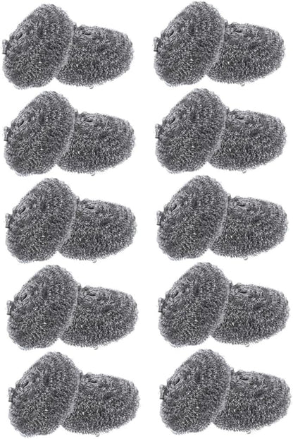 Ciieeo 20pcs Metal Pot Scrubbers Cleaning Balls for Pots Pans Baking Heavy Duty Dish Scrubbers for Effortless Grease Removal