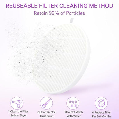Cofashion Nail Dust Collector Vacuum With Adjustable Speed Rotary 48w Powerful Dust Collector Nails With Filter Electric Dust Suction Machine For Manicure