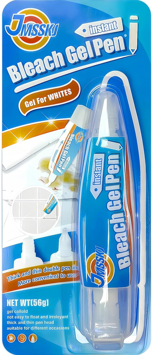 Bleach Pen For Clothing, Bleach Pen, Stain Remover Pen, bleach Gel pen, Clothing Bleached DIY Design, Travel, Instantly Remove Stains, Pearl White (1.76 Fl Oz, Lemon)