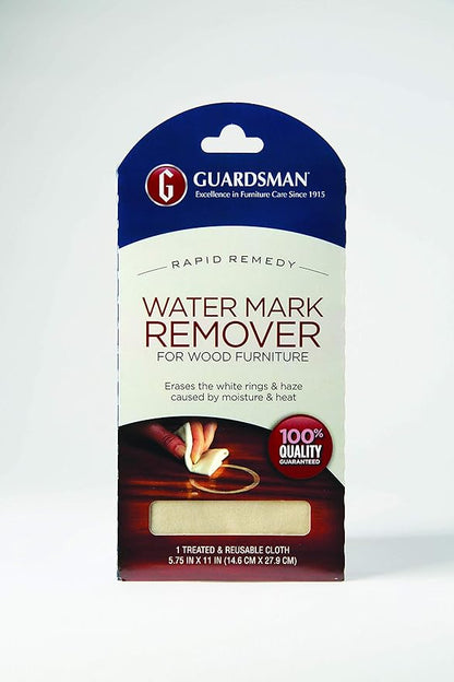 Guardsman Reusable Water Mark Remover Cloth, Wood Cleaner for White Rings & Haze Caused By Moisture and Heat, 1 Count (Pack of 12)