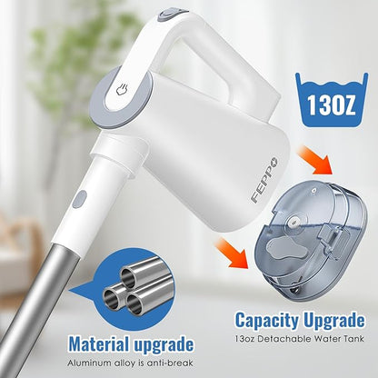 FEPPO Steam Mop & Detachable Handheld Steam Cleaner for Home and Floor Cleaning, 15s Heat-Up, 230°F Floor Steamer for Deep Cleaning with Multi-purpose Attachments Hardwood Floors, Tile,Grout,Furniture