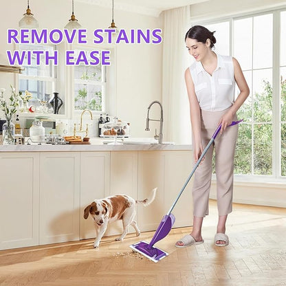 SAUAUSUN 40 Count Disposable Wet Jet Refills for Swiffer Wet Jet Mop, Multi-Surface Spray Mop Pad Refill for Hardwood Floor Cleaning, Thickness&Absorbent