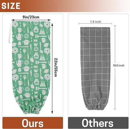 SWISSELITE 2Pcs Plastic Bag Holder, Reusable Plastic Bag Organizer Wall Mount, Large Grocery Bag Storage Dispenser, 22x9 IN