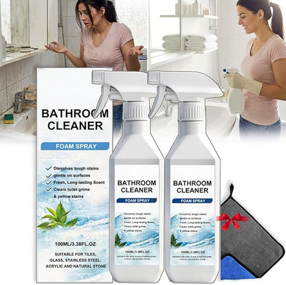Scale Remover Bathroom Cleaner - 100ml Scale Remover Bathroom Cleaner for Tiles, Glass, Stainless, Steel, Sinks