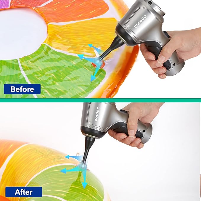 WADEO Handheld Vacuum Cordless, 9000PA Car Vacuum Portable Cordless, Mini Vacuum Cleaner, 0.7lb Ultra-Light, 4-in-1 Versatile Rechargeable Handheld Vacuum for Car, Home, Pet Hair Cleaning