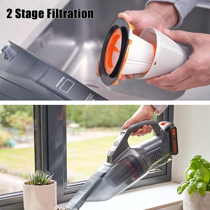 Alrens 2 Pcs N900287 Filter Replacement for BLACK+DECKER 20V Dustbuster Cordless Handheld Vacuum Models BCHV001C1, BCHV001B, for CRAFTSMAN V20 Cordless Hand Vac