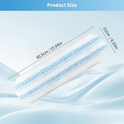 15 Pack Microfiber Mop Pads for O-Cedar H2prO Flat Mop System, Washable and Reusable Mop Replacement Heads for Floor Deep Cleaning, Mop Pad Refills for Wet Dry Floor